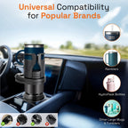 2-in-1 Adjustable Universal Car Cup Holder, for Large Water Bottles and Cups, Bottle Holder and Can Holder, Car Organizer
