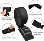 4 Pieces Tie, 2.5 m lashing straps, Fastening straps with stainless steel buckle, Fastening straps for cars, bicycles and camping, black