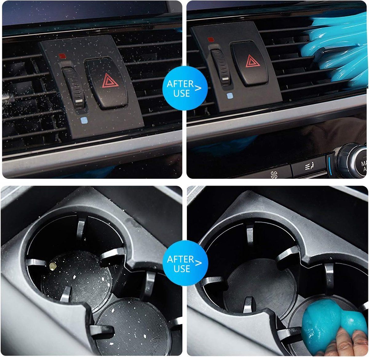 Car Cleaning Gel, Detail Gel Universal Dust Cleaner, For Car Interiors, Laptops, Printers, Cameras, Remote Controls, 2 items
