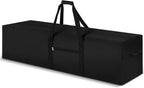 Extra Large Duffle Bag Heavy Duty Waterproof Tent Storage Carrying Case for Camping Travel Fishing Outdoor Moving, Black 65 x 16 x 16 Inch