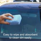 2 Sponges, Anti-fog sponges, Microfiber cloths, Water absorbent, Ideal for cleaning windshields, for Home, Travel and Daily Use