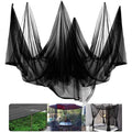 20x10Ft Mosquito Netting Garden Mesh Netting, Fly Bird Net Barrier Hunting Blind Plant Protecting Net, 3x6m, Black