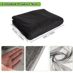 20x10Ft Mosquito Netting Garden Mesh Netting, Fly Bird Net Barrier Hunting Blind Plant Protecting Net, 3x6m, Black