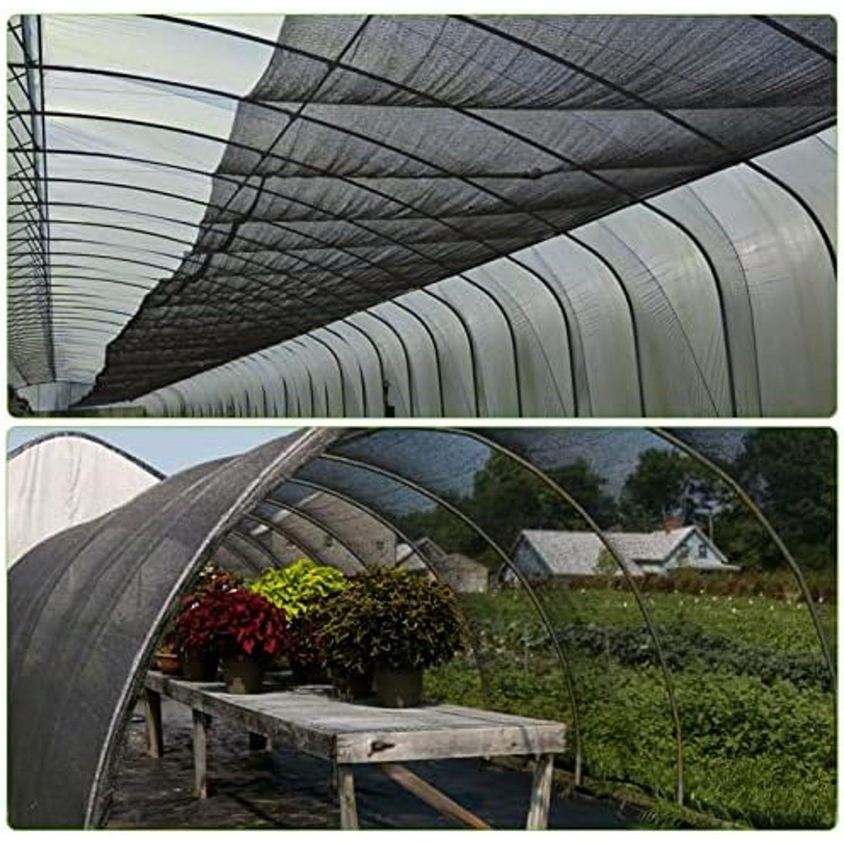 20x10Ft Mosquito Netting Garden Mesh Netting, Fly Bird Net Barrier Hunting Blind Plant Protecting Net, 3x6m, Black
