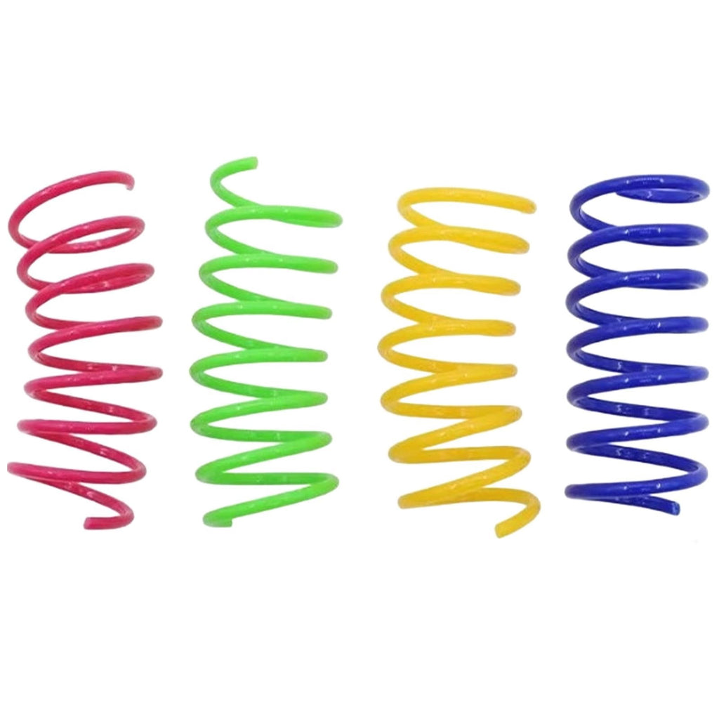Red Pet Cat Toy Spring Style Spring Toys Playful Coils for Plastic for Swatting Biting Hunting and Active Play Colorful Red