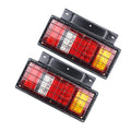 Tail Lights ABS LED For Truck Night Driving 2Pcs 13.4x8.2x0.2In