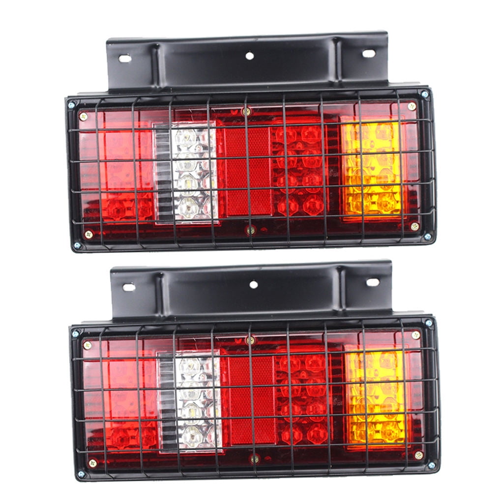 Tail Lights ABS LED For Truck Night Driving 2Pcs 13.4x8.2x0.2In