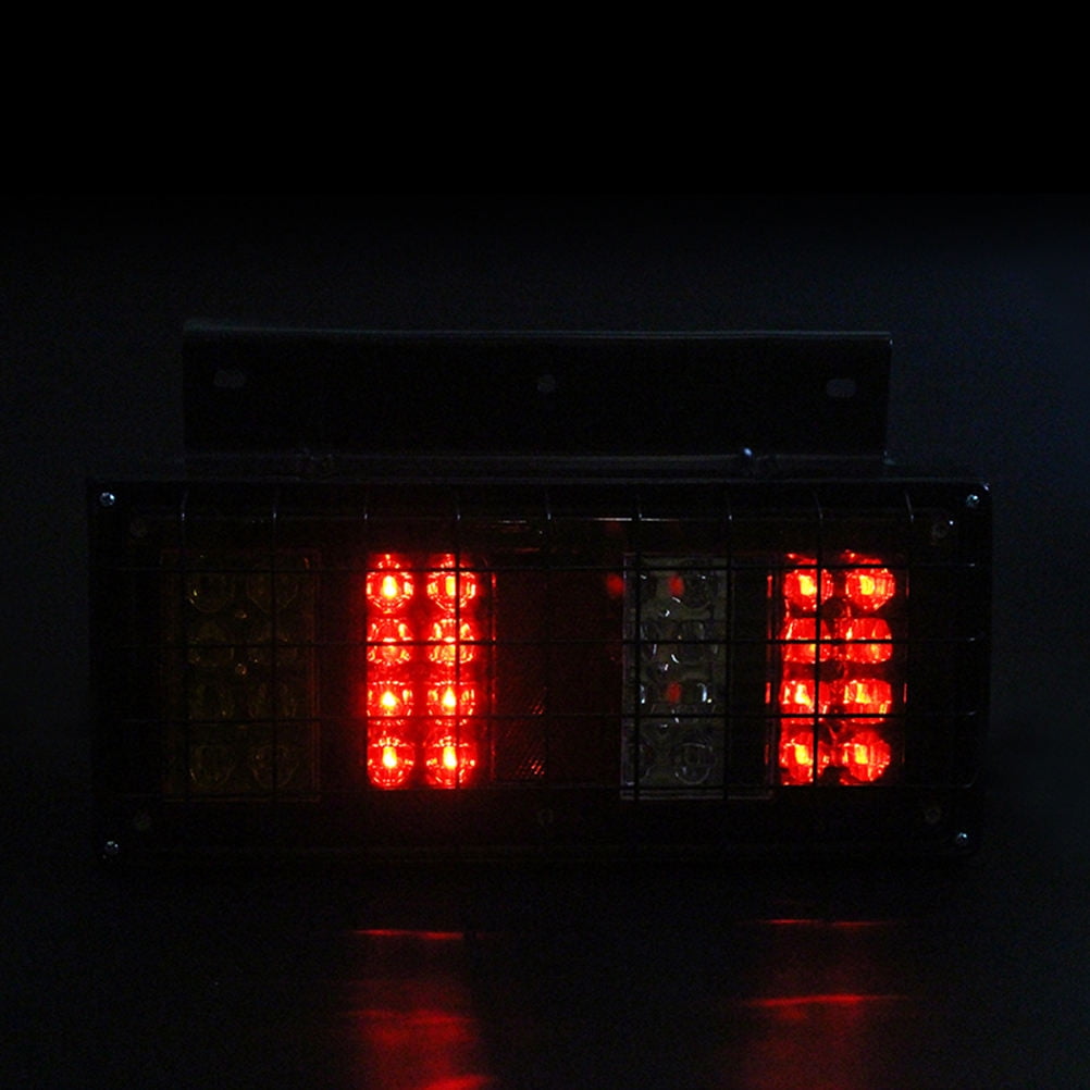Tail Lights ABS LED For Truck Night Driving 2Pcs 13.4x8.2x0.2In