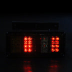 Tail Lights ABS LED For Truck Night Driving 2Pcs 13.4x8.2x0.2In