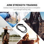 Resistance Bow Trainer Archery Band Rubber Black 1 Bow Training Equipment