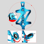 Worgeous Bike Water Bottle Rack Aluminium Alloy Mountain Bike Water Bottle Holder Bike Accessories (Blue)