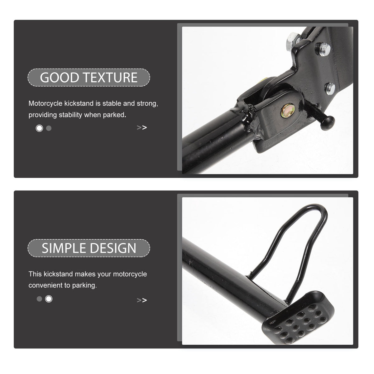 Worgeous Stand Motorcycle Side Kickstand Electric Scooter for Adults