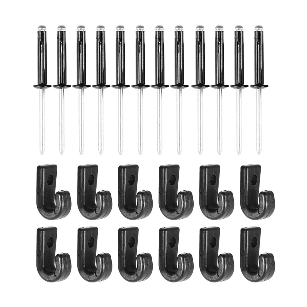 Kayak J Hooks with Rivits 12 x Rivets Lightweight Portable for Canoeing