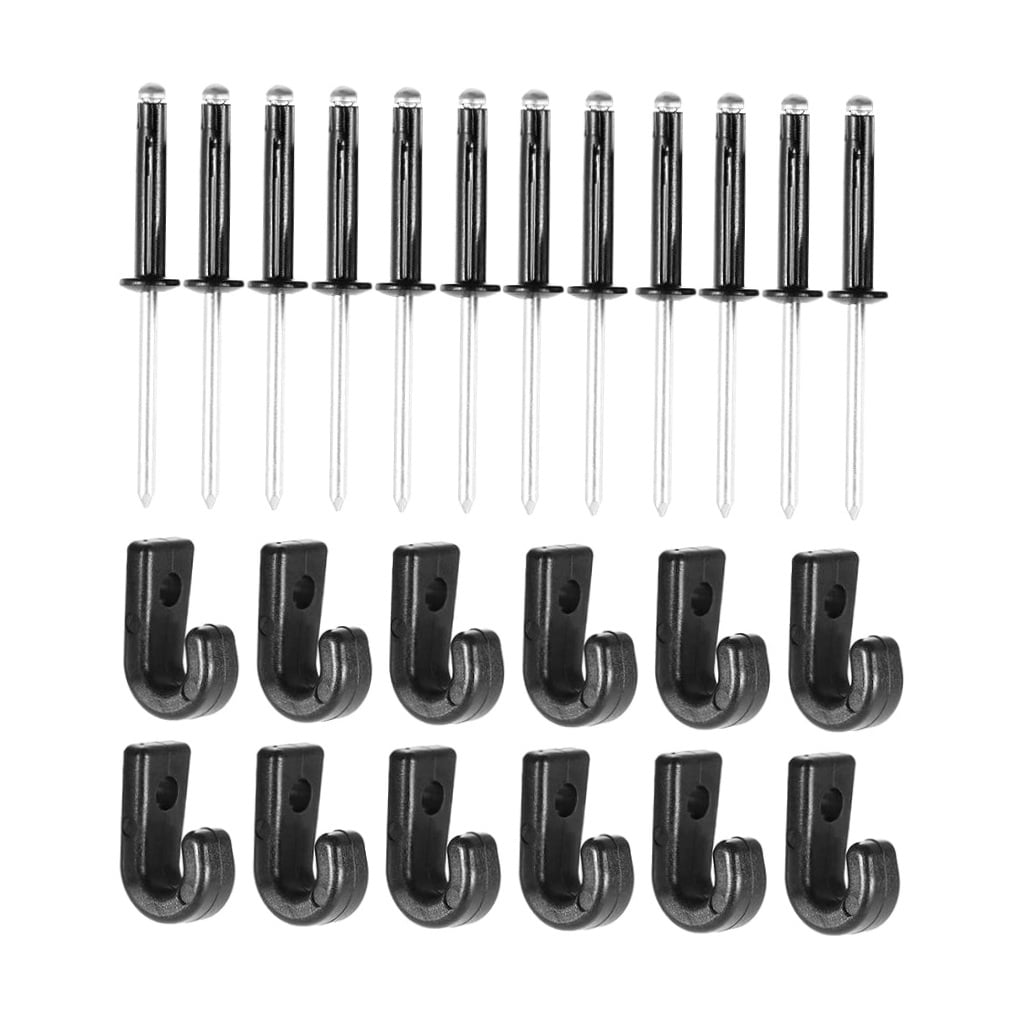Kayak J Hooks with Rivits 12 x Rivets Lightweight Portable for Canoeing