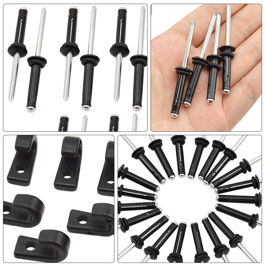 Kayak J Hooks with Rivits 12 x Rivets Lightweight Portable for Canoeing