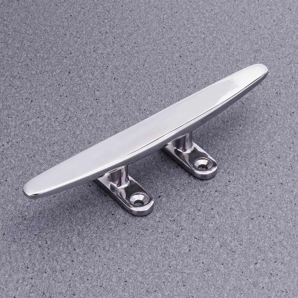 1Set Marine Grade Stainless Steel Boat Cleat for Boating 8 Inches