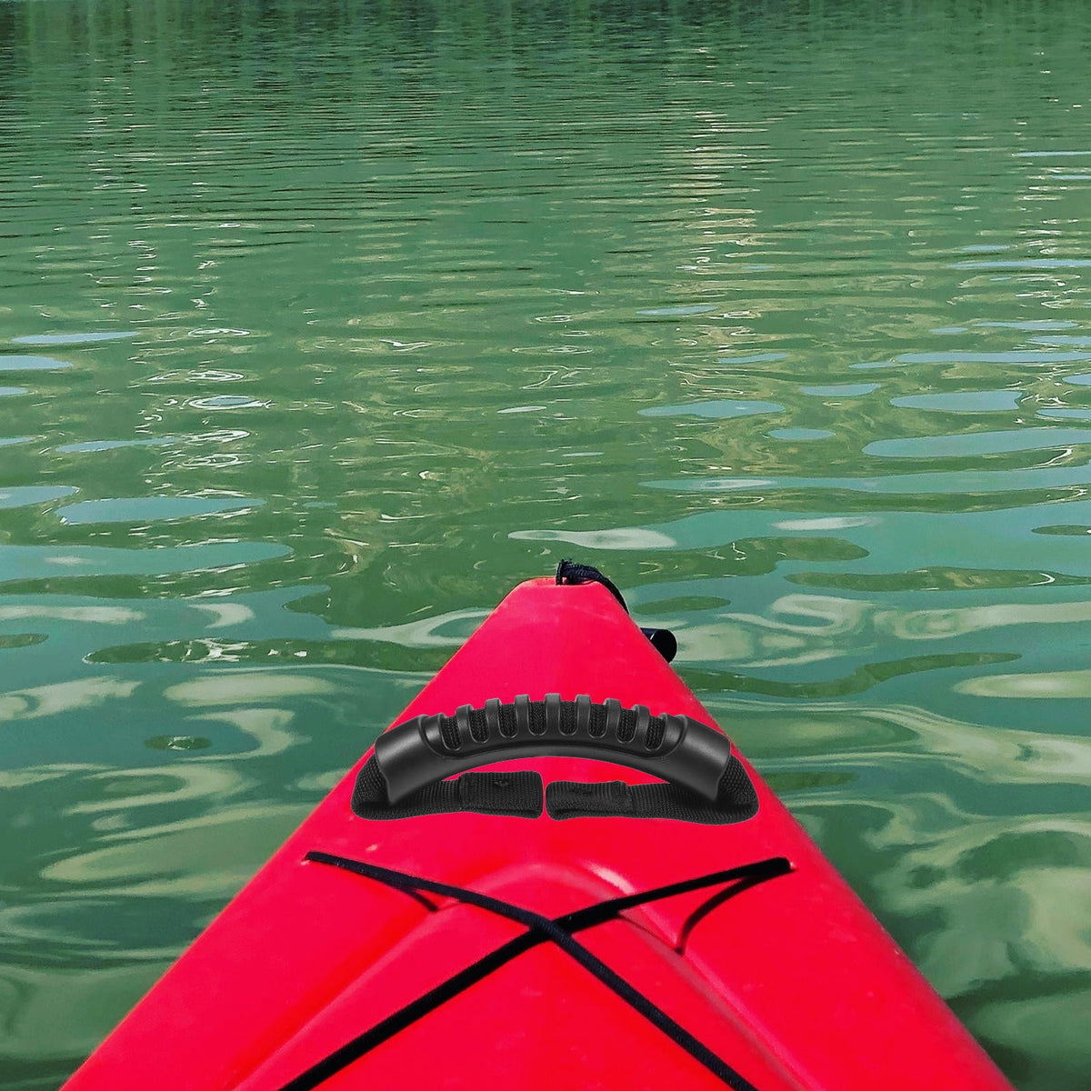 1Pcs Ergonomic Contour Black Rubber Kayak Handle for Inflatable Boat Outdoor Use