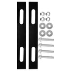 2Pcs Sleek Design Rack Mounting Plates for Top Case Hardware Motorcycle 18.00X2.50X0.20cm