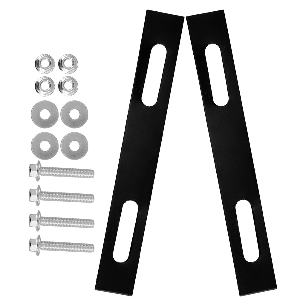 2Pcs Sleek Design Rack Mounting Plates for Top Case Hardware Motorcycle 18.00X2.50X0.20cm