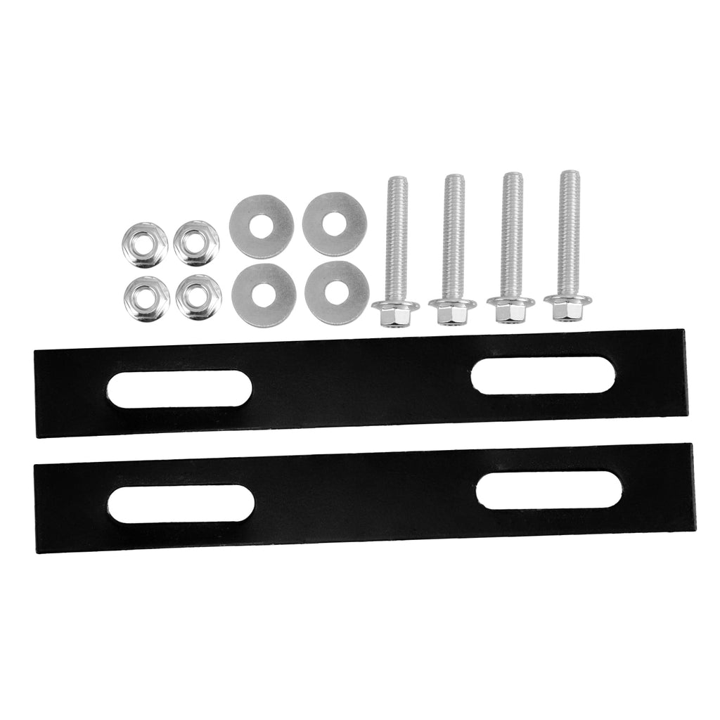 2Pcs Sleek Design Rack Mounting Plates for Top Case Hardware Motorcycle 18.00X2.50X0.20cm