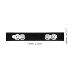 2Pcs Sleek Design Rack Mounting Plates for Top Case Hardware Motorcycle 18.00X2.50X0.20cm