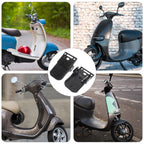 1 Pair Electric Bike Accessories Folding Cycling Foot Pedals with Flat Shape for Daily Use