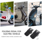 1 Pair Electric Bike Accessories Folding Cycling Foot Pedals with Flat Shape for Daily Use