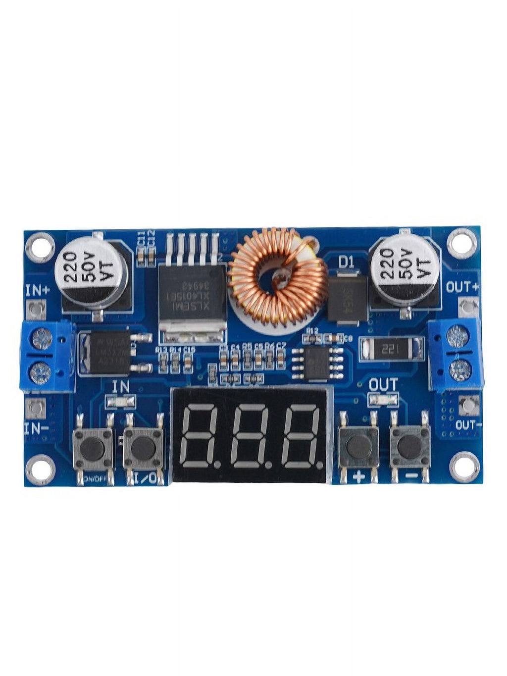 5A 75W Cnc Dc-Dc Adjustable Step-Down Module Cnc Power Supply with Voltmeter