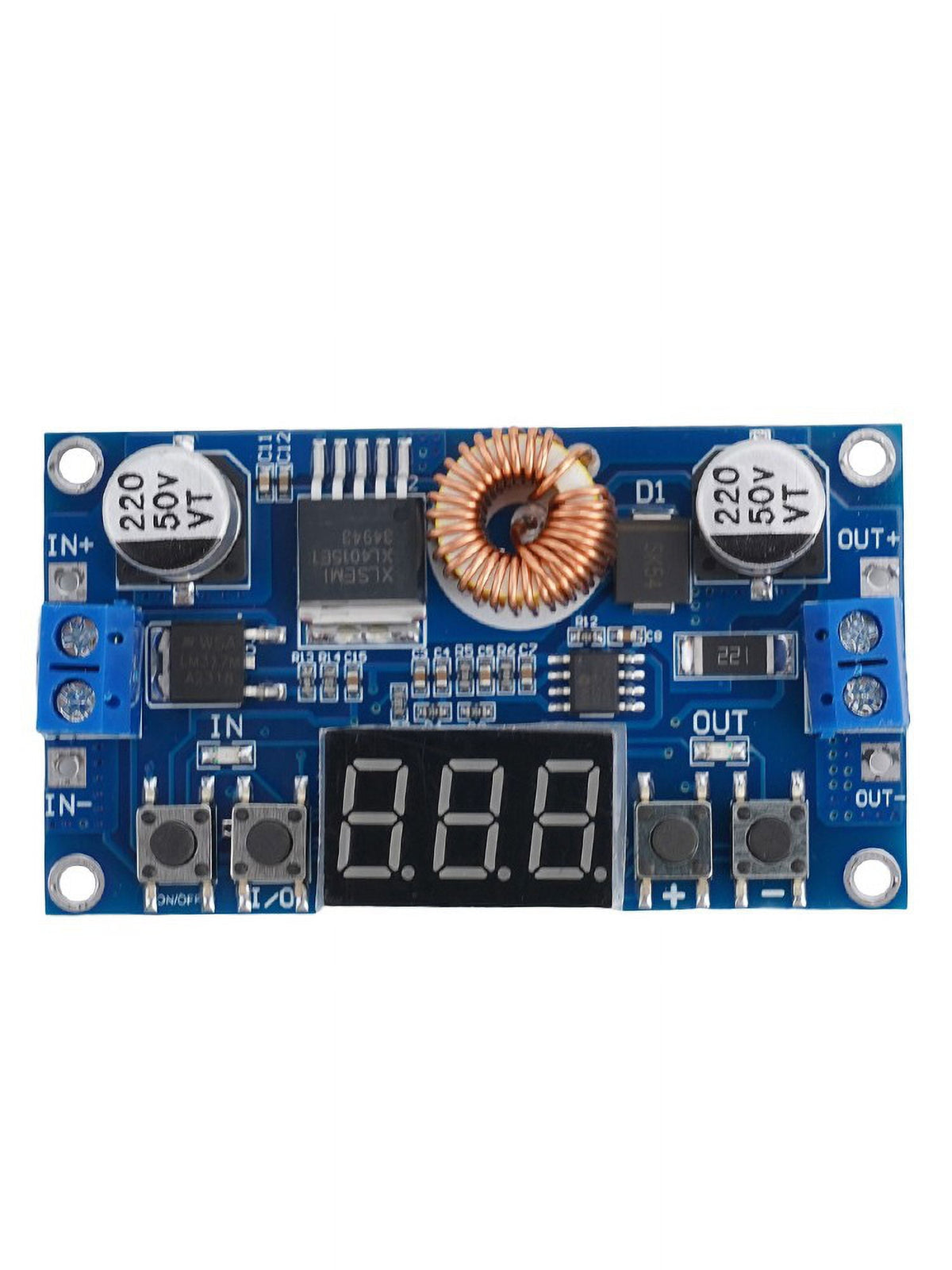 5A 75W Cnc Dc-Dc Adjustable Step-Down Module Cnc Power Supply with Voltmeter