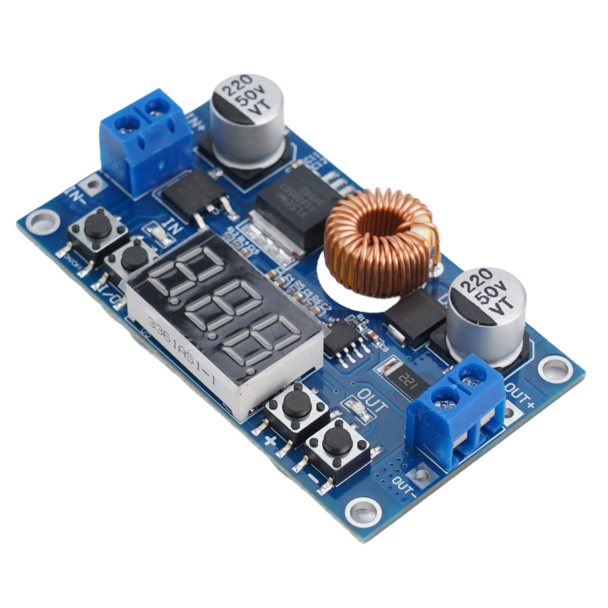5A 75W Cnc Dc-Dc Adjustable Step-Down Module Cnc Power Supply with Voltmeter