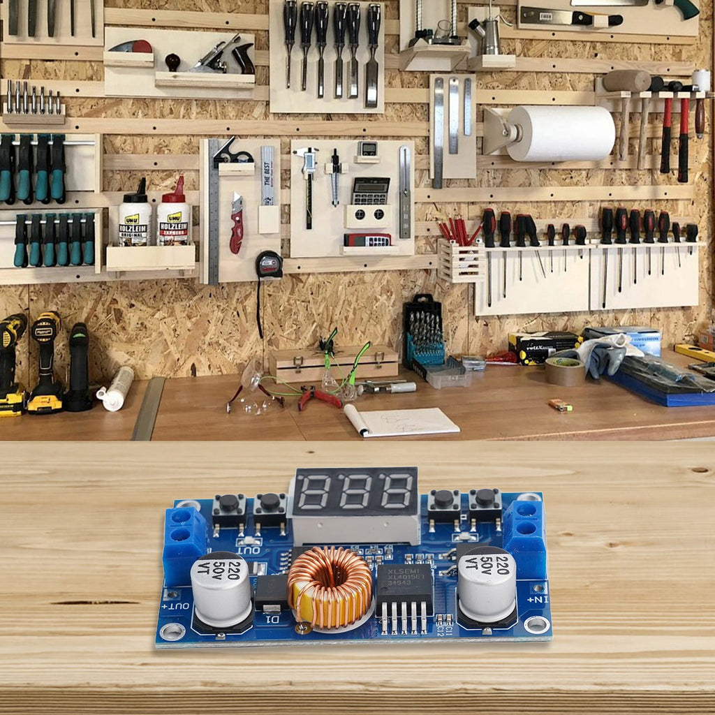 5A 75W Cnc Dc-Dc Adjustable Step-Down Module Cnc Power Supply with Voltmeter