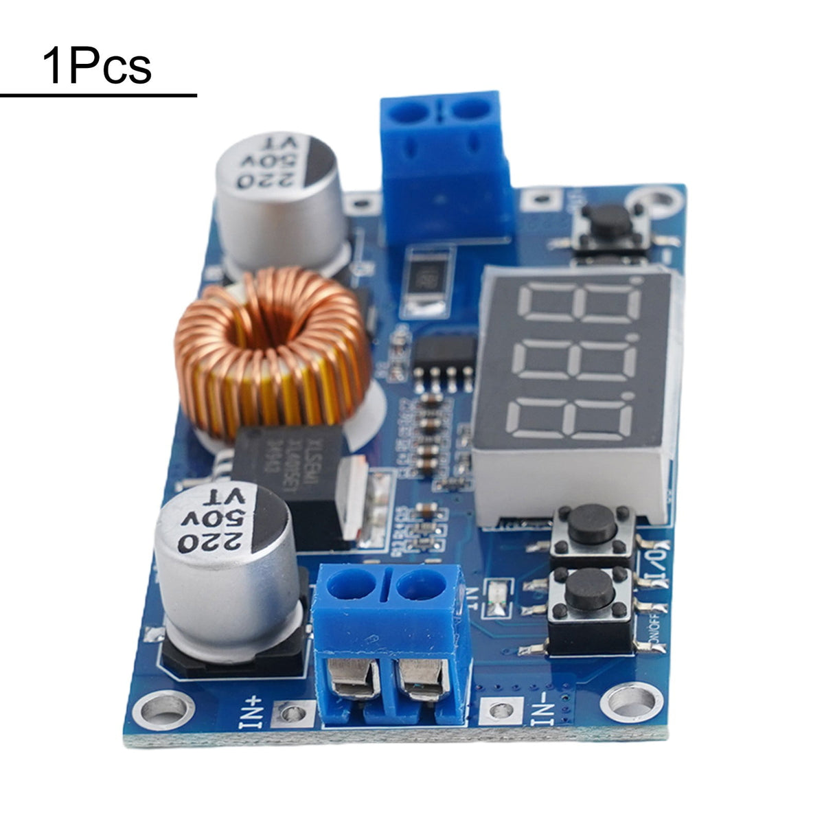5A 75W Cnc Dc-Dc Adjustable Step-Down Module Cnc Power Supply with Voltmeter