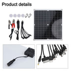 50W Solar Panel Kit 12 Volt Trickle Charger Battery Charger Maintenance Boat Rv Smile Home