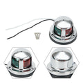 12V Led Marine Navigation Light 2 In 1 Bow Light For Boats Yachts Pontoons Stainless Steel Waterproof Ip65 Red Green Boat Light