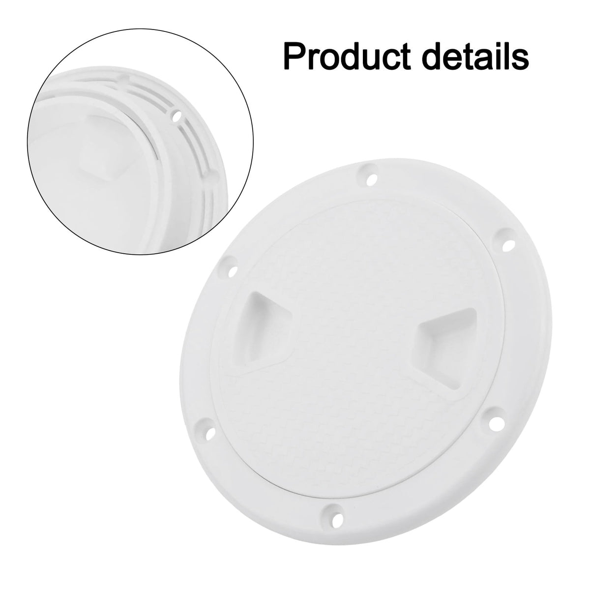 4" 6" 8" White Round Abs Marine Boat Inspection Hatch With Detachable Cover Non Slip Deck Access Panel For Yacht And Watercraft 4 Inch 4"