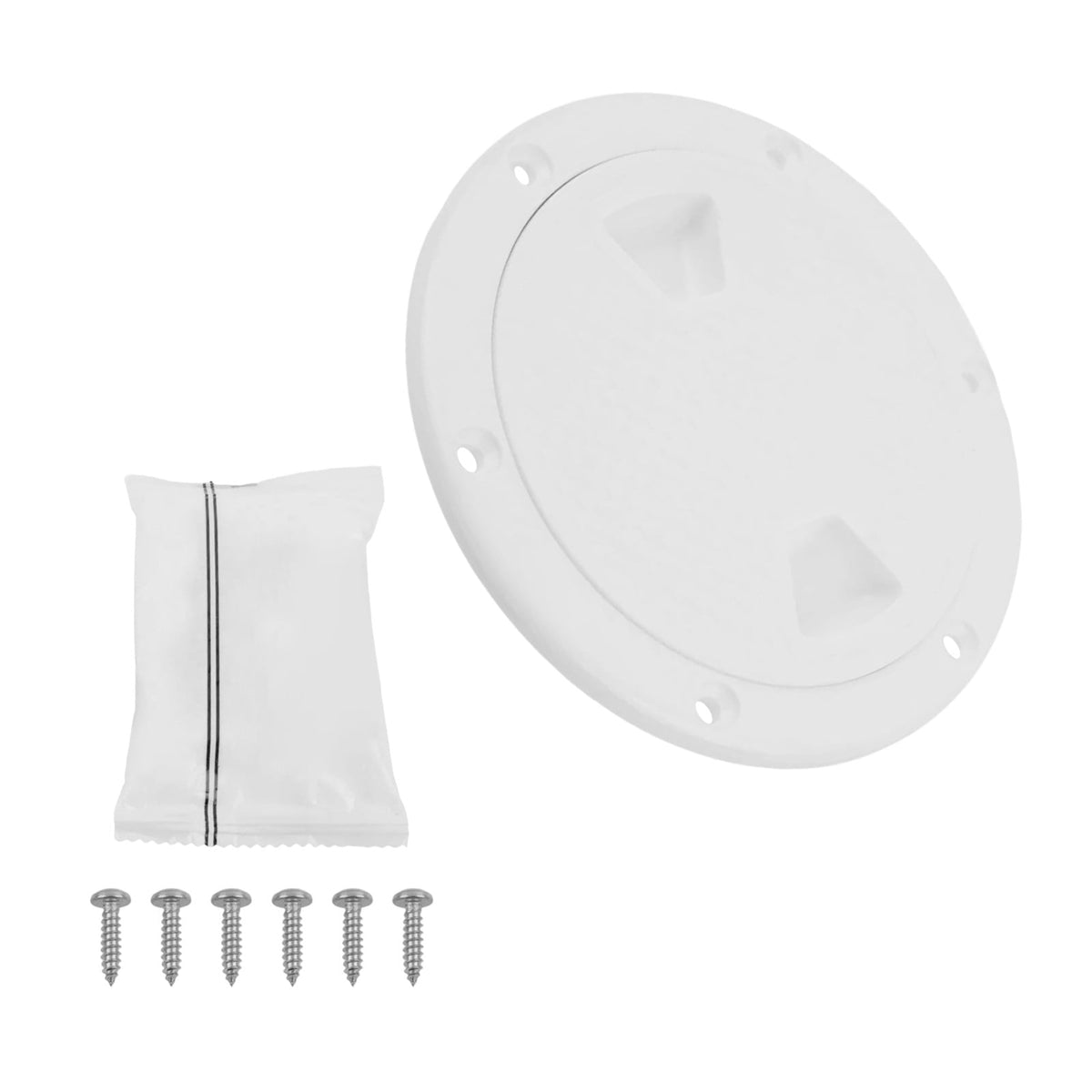 4" 6" 8" White Round Abs Marine Boat Inspection Hatch With Detachable Cover Non Slip Deck Access Panel For Yacht And Watercraft 4 Inch 4"