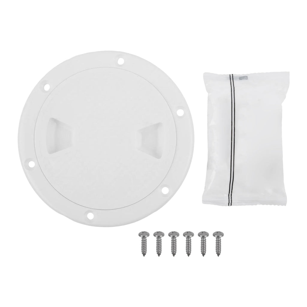 4" 6" 8" White Round Abs Marine Boat Inspection Hatch With Detachable Cover Non Slip Deck Access Panel For Yacht And Watercraft 4 Inch 4"