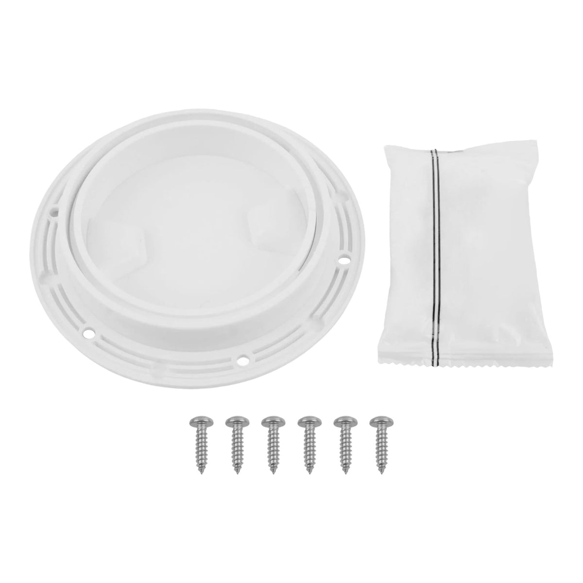 4" 6" 8" White Round Abs Marine Boat Inspection Hatch With Detachable Cover Non Slip Deck Access Panel For Yacht And Watercraft 4 Inch 4"