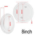4" 6" 8" White Round Abs Marine Boat Inspection Hatch With Detachable Cover Non Slip Deck Access Panel For Yacht And Watercraft 4 Inch 8"