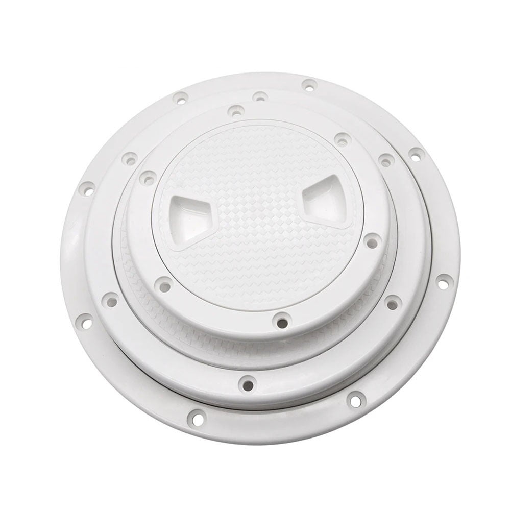 4" 6" 8" White Round Abs Marine Boat Inspection Hatch With Detachable Cover Non Slip Deck Access Panel For Yacht And Watercraft 4 Inch 8"