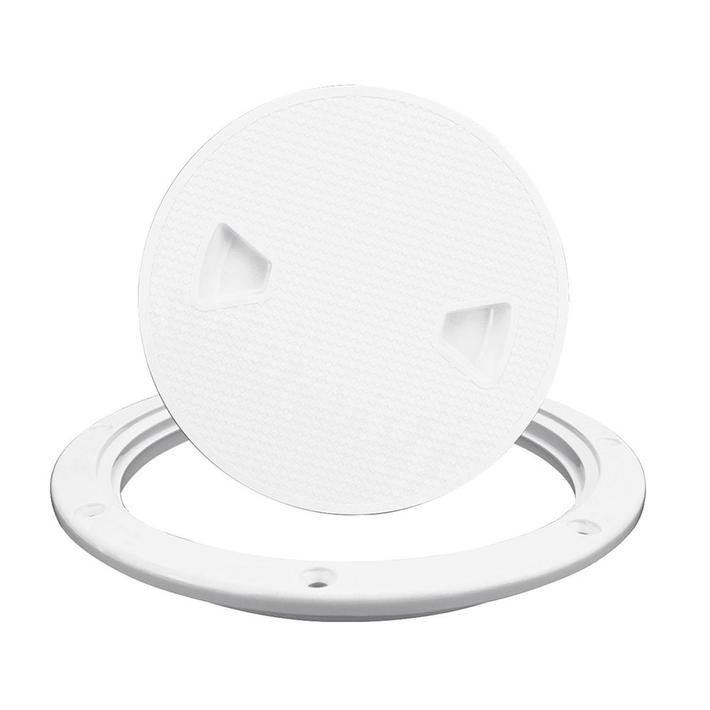 4" 6" 8" White Round Abs Marine Boat Inspection Hatch With Detachable Cover Non Slip Deck Access Panel For Yacht And Watercraft 4 Inch 8"