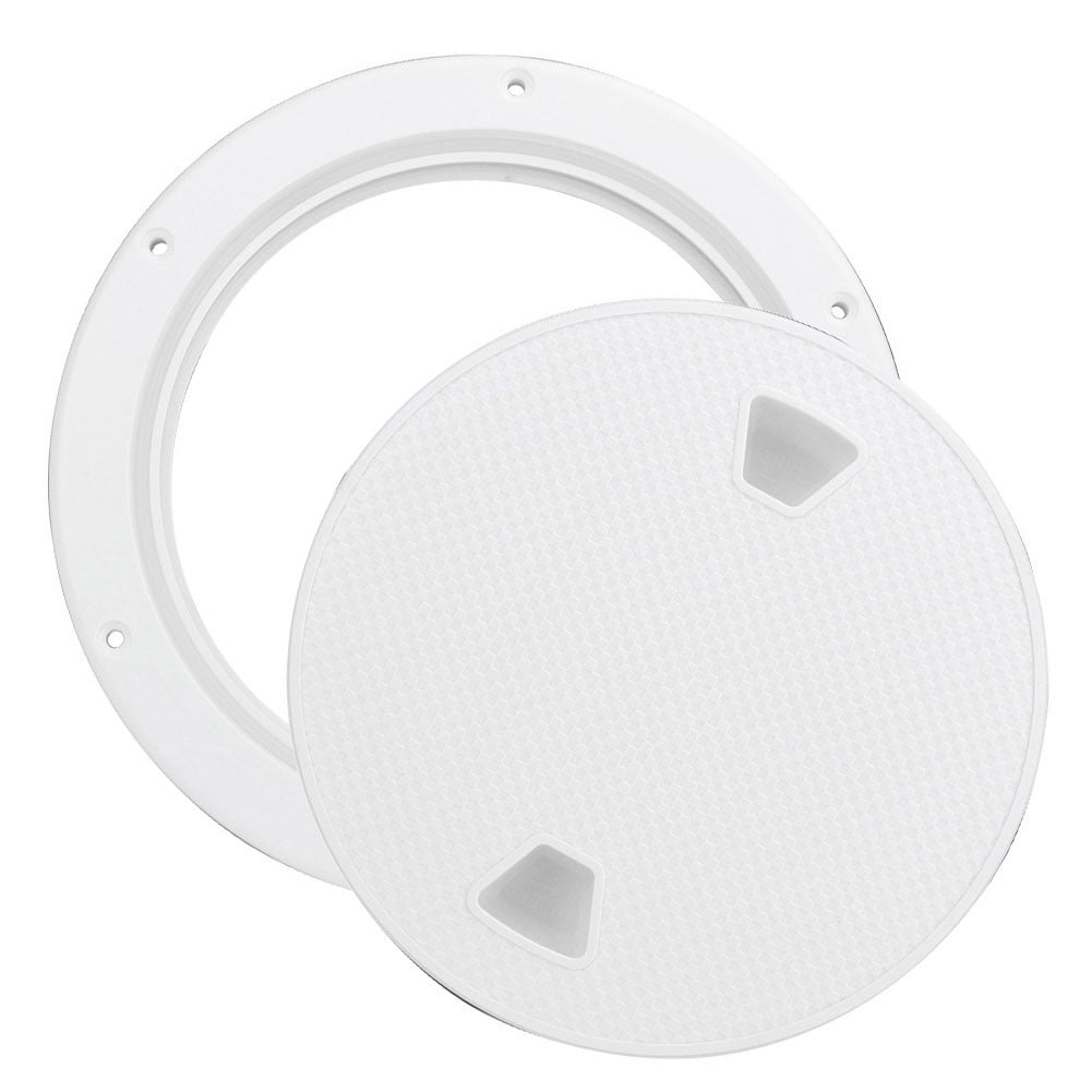 4" 6" 8" White Round Abs Marine Boat Inspection Hatch With Detachable Cover Non Slip Deck Access Panel For Yacht And Watercraft 4 Inch 8"