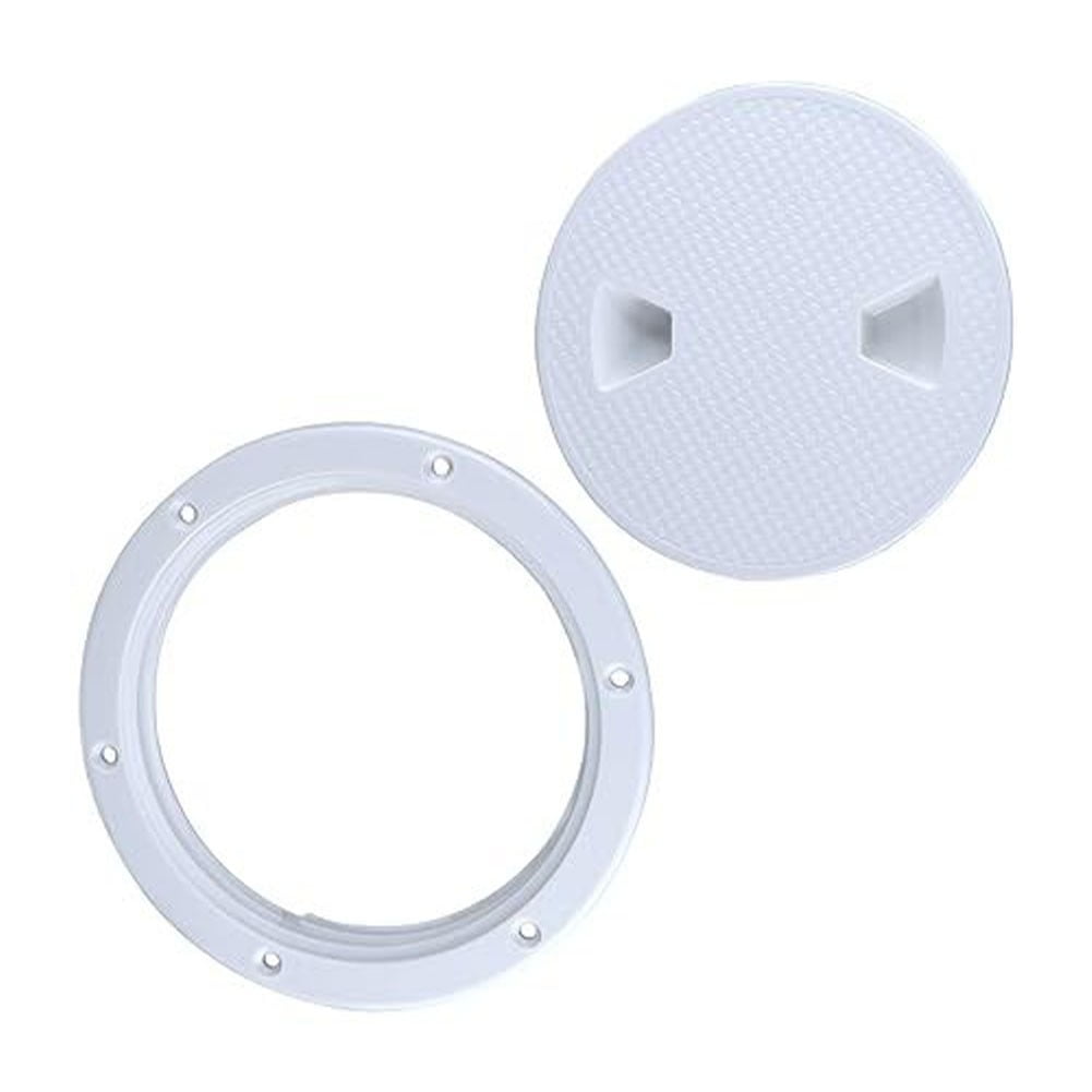 4" 6" 8" White Round Abs Marine Boat Inspection Hatch With Detachable Cover Non Slip Deck Access Panel For Yacht And Watercraft 4 Inch 8"