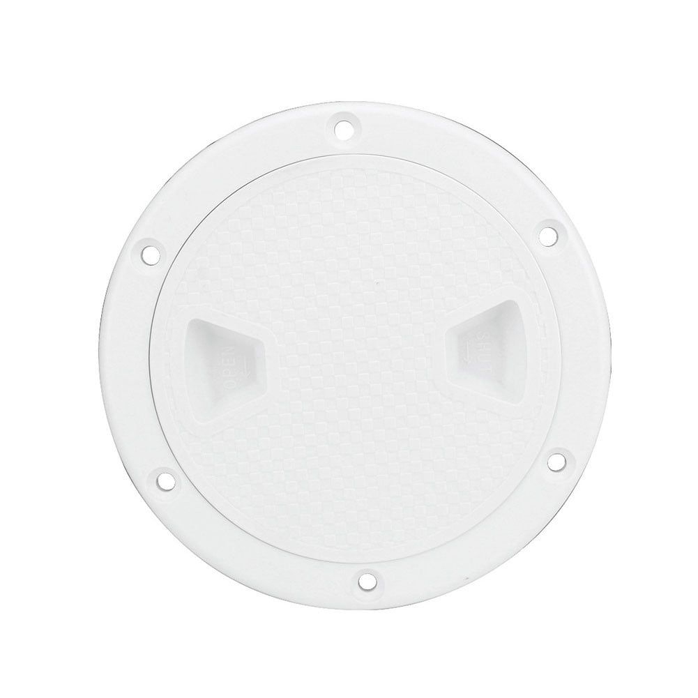 4" 6" 8" White Round Abs Marine Boat Inspection Hatch With Detachable Cover Non Slip Deck Access Panel For Yacht And Watercraft 4 Inch 8"