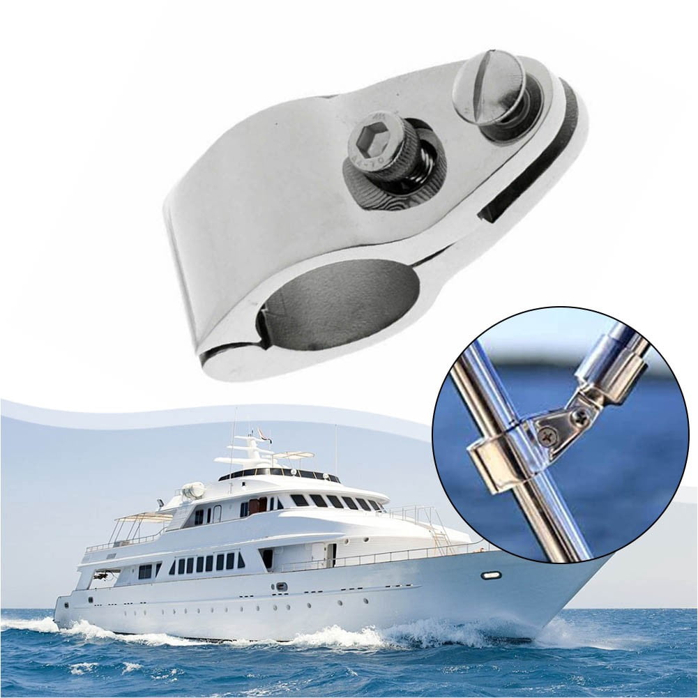 316 Stainless Steel Bimini Top Hinged Jaw Slide Rail Mount For 1 Inch Marine Tubing Accessories Boat Hardware 22Mm 25Mm 25Mm 22 mm