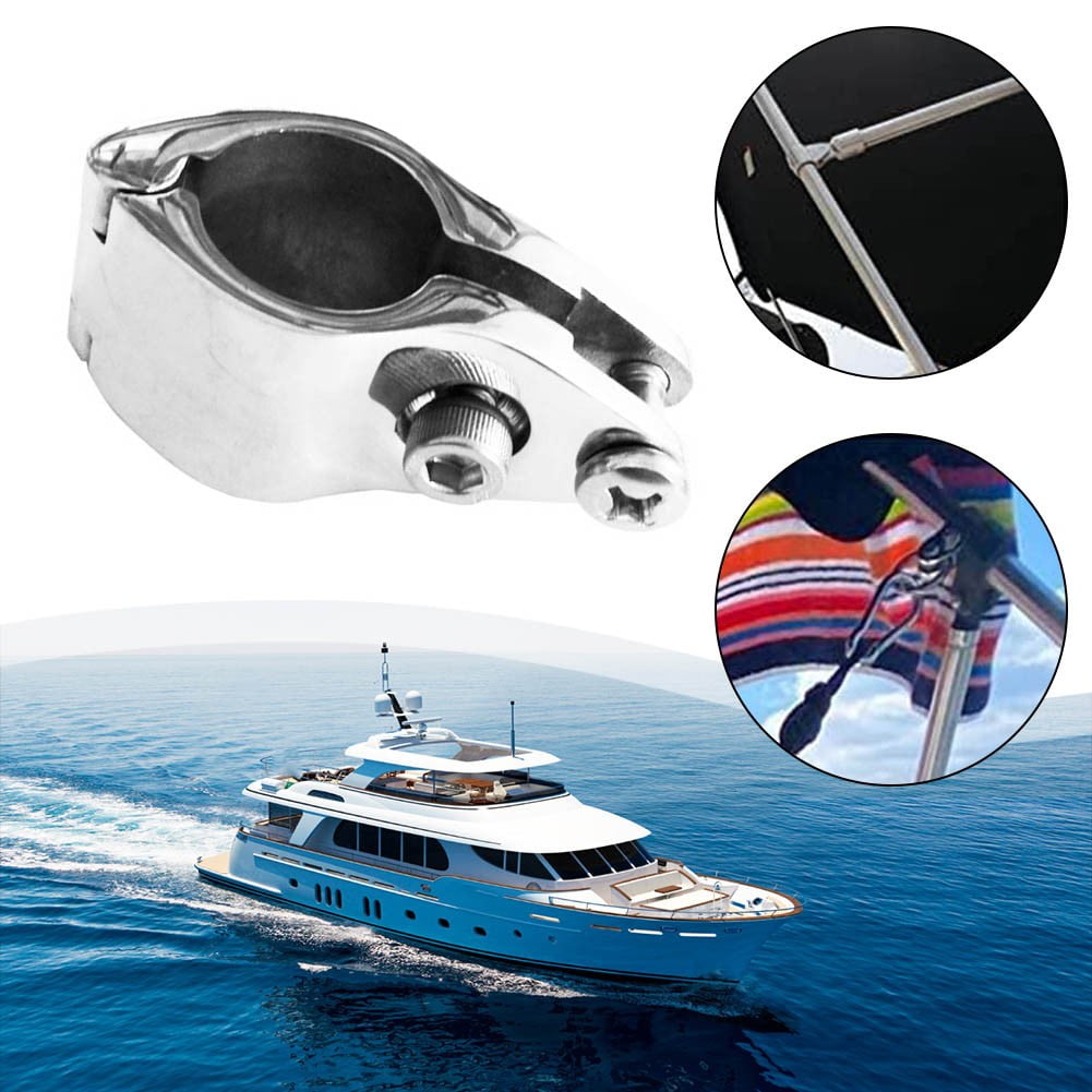 316 Stainless Steel Bimini Top Hinged Jaw Slide Rail Mount For 1 Inch Marine Tubing Accessories Boat Hardware 22Mm 25Mm 25Mm 22 mm