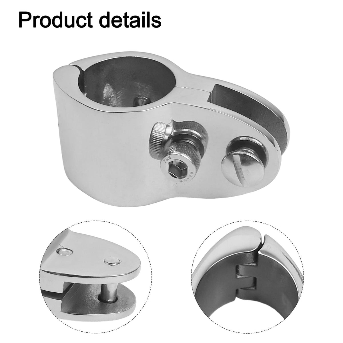 316 Stainless Steel Bimini Top Hinged Jaw Slide Rail Mount For 1 Inch Marine Tubing Accessories Boat Hardware 22Mm 25Mm 25Mm 25 mm
