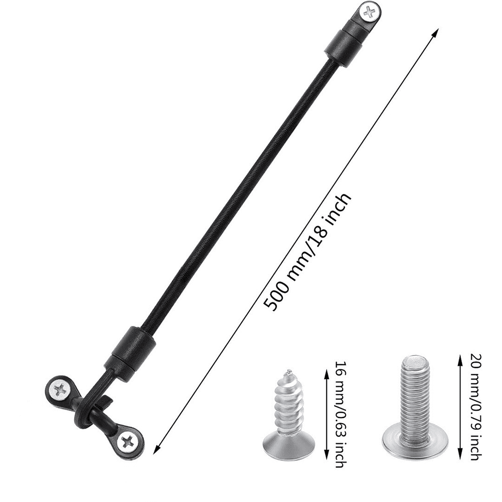 6 Set 18 Inch Fishing Rod Straps for Boat Deck Fishing Rod Tie Down for Kayak 4#