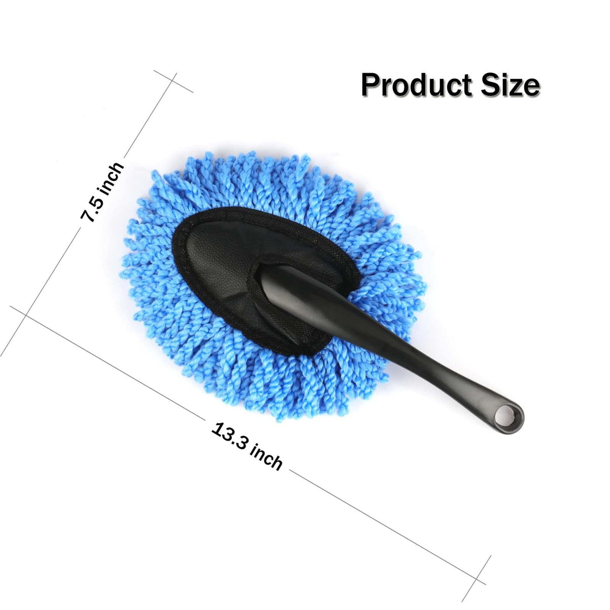 1 Piece Car Dash Duster Brush, Super Soft Microfiber Multi-Functional Car Cleaning Brush, Scratch Free Dash Dusting Tool with a, Blue, 33.8 x 19.1 cm