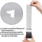 Mosquito Screen Repair Tape, Self Adhesive Fiberglass Mesh Patch for Door Window RV and Tent Screens, Fix for Rips and Tears, Black, 5 x 200 cm